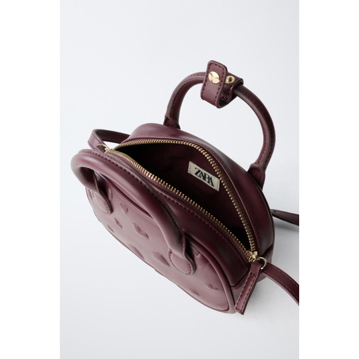 МИНИ-СУМКА-БОУЛИНГ С СЕРДЕЧКАМИ