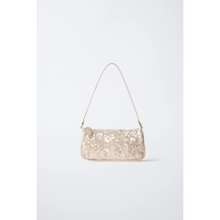Сумка на плечо с пайетками