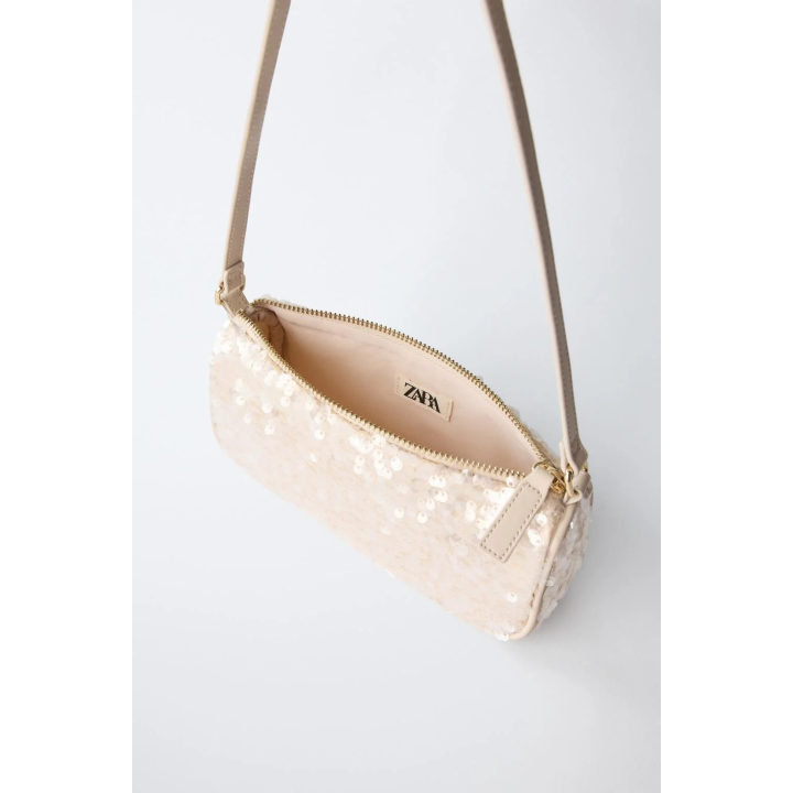 Сумка на плечо с пайетками