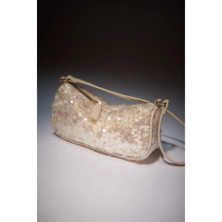 Сумка на плечо с пайетками