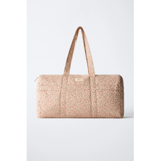 СУМКА-БОУЛИНГ С ЦВЕТОЧНЫМ ПРИНТОМ