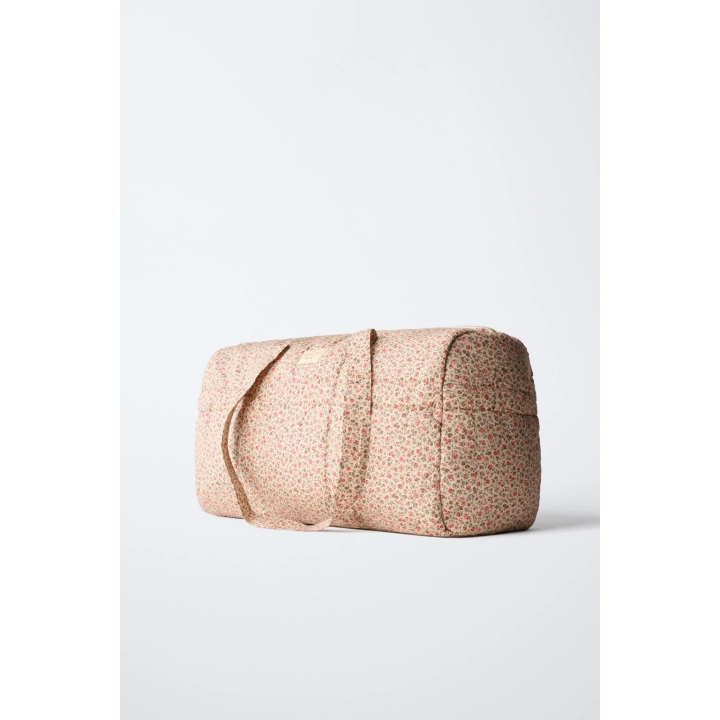 СУМКА-БОУЛИНГ С ЦВЕТОЧНЫМ ПРИНТОМ