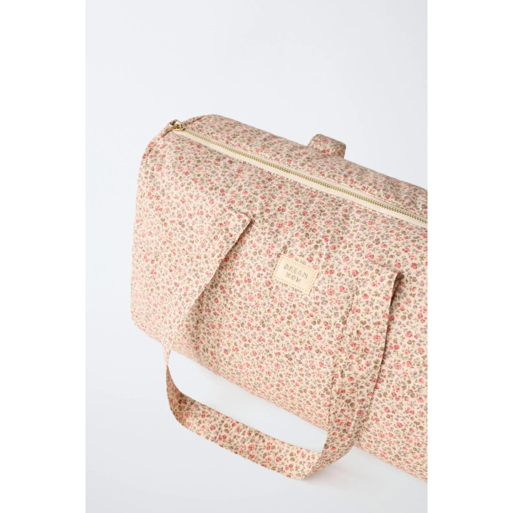 СУМКА-БОУЛИНГ С ЦВЕТОЧНЫМ ПРИНТОМ