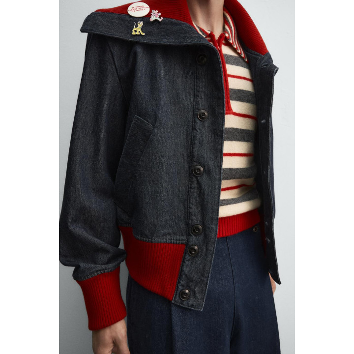 ДЖИНСОВАЯ КУРТКА В РУБЧИК HARRY LAMBERT FOR ZARA X DISNEY
