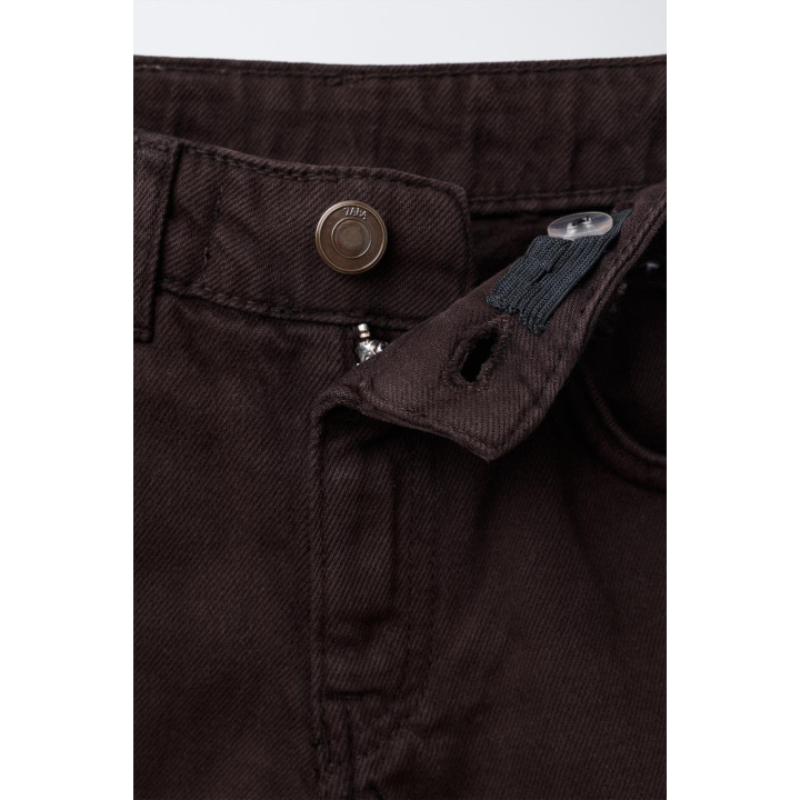 ПРЯМЫЕ ДЖИНСЫ С ВЫШИВКОЙ