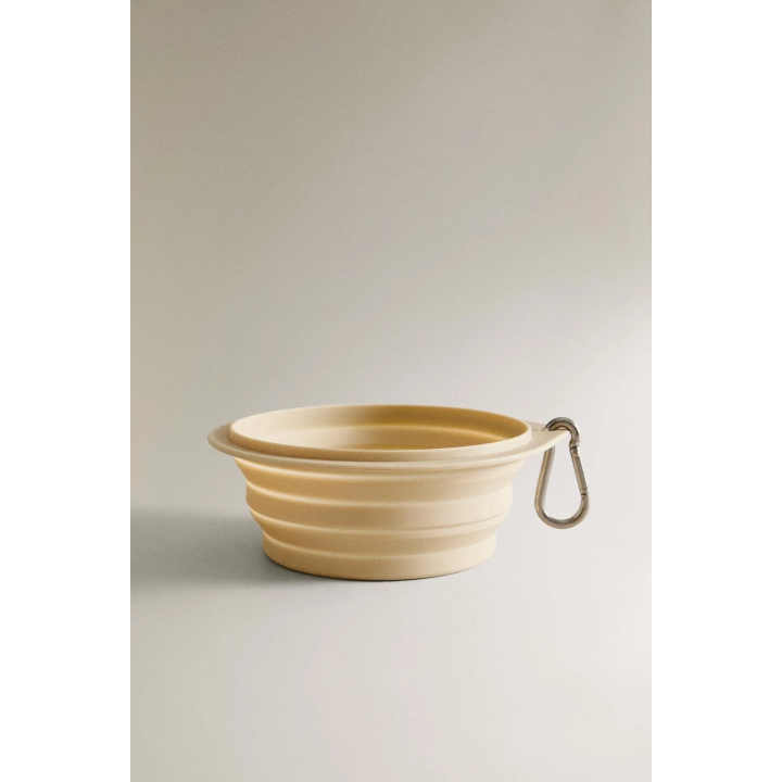 FOLDABLE SILICONE PET FOOD BOWL