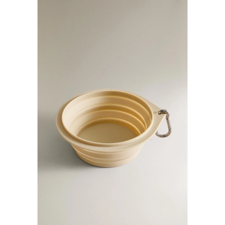 FOLDABLE SILICONE PET FOOD BOWL