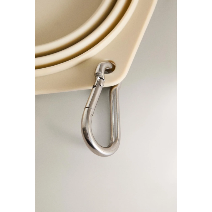 FOLDABLE SILICONE PET FOOD BOWL