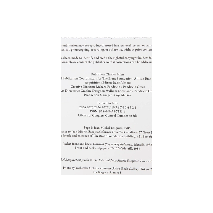 JEAN MICHEL BASQUIAT - THE ICONIC WORKS BOOK
