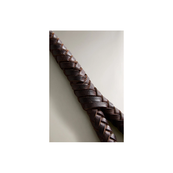 Плетеная кожаная поводок для собаки