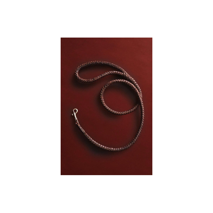 Плетеная кожаная поводок для собаки