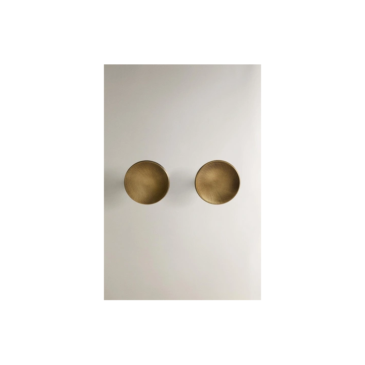 PACK OF ROUND BRASS DOOR KNOBS (PACK OF 2)