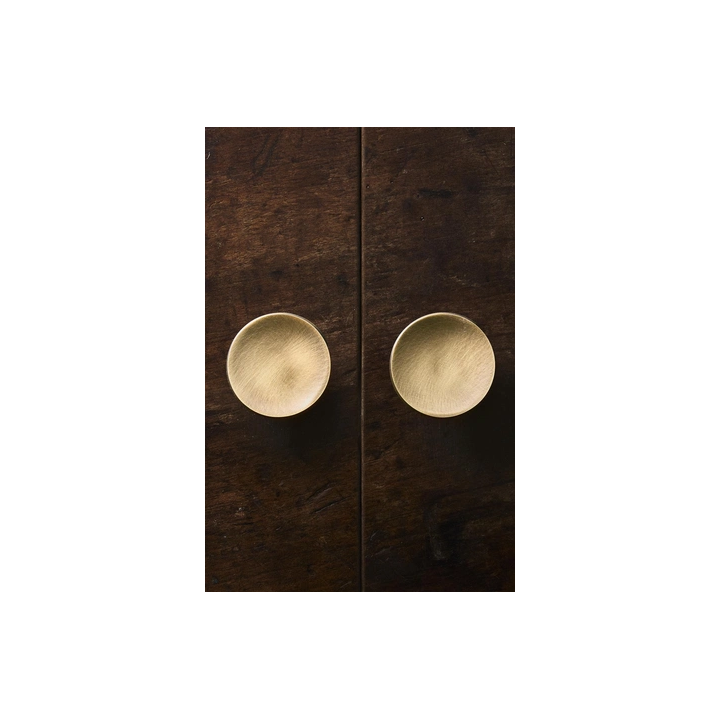 PACK OF ROUND BRASS DOOR KNOBS (PACK OF 2)