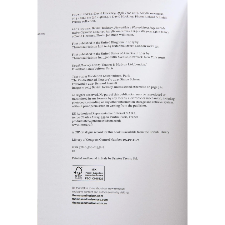 DAVID HOCKNEY - FOUNDATION LOUIS VUITTON BOOK