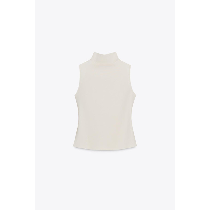 ФУТБОЛКА ИЗ ПОЛИАМИДА С ВОРОТНИКОМ-СТОЙКОЙ