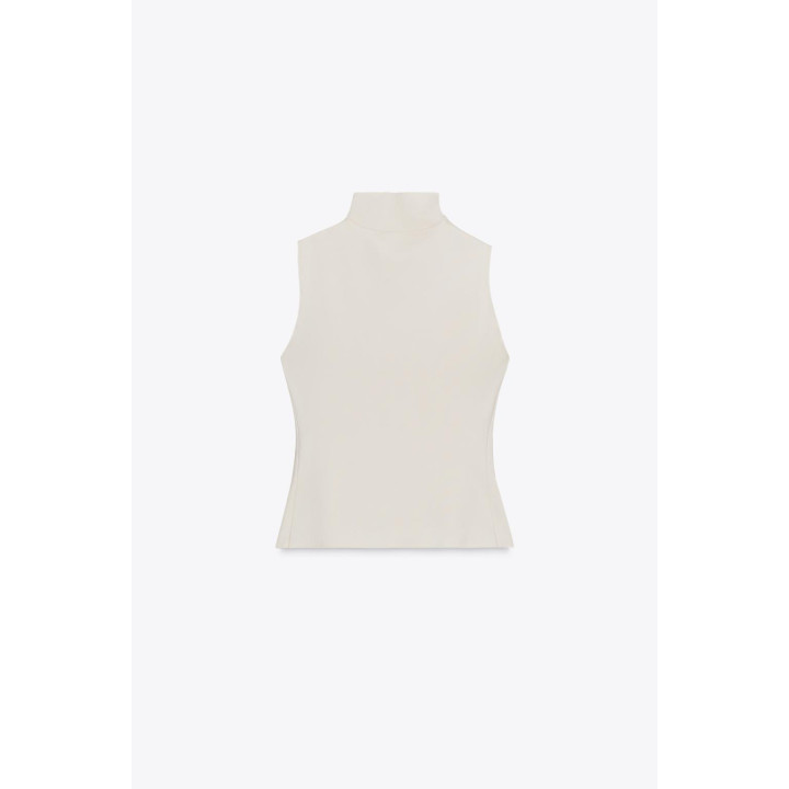 ФУТБОЛКА ИЗ ПОЛИАМИДА С ВОРОТНИКОМ-СТОЙКОЙ