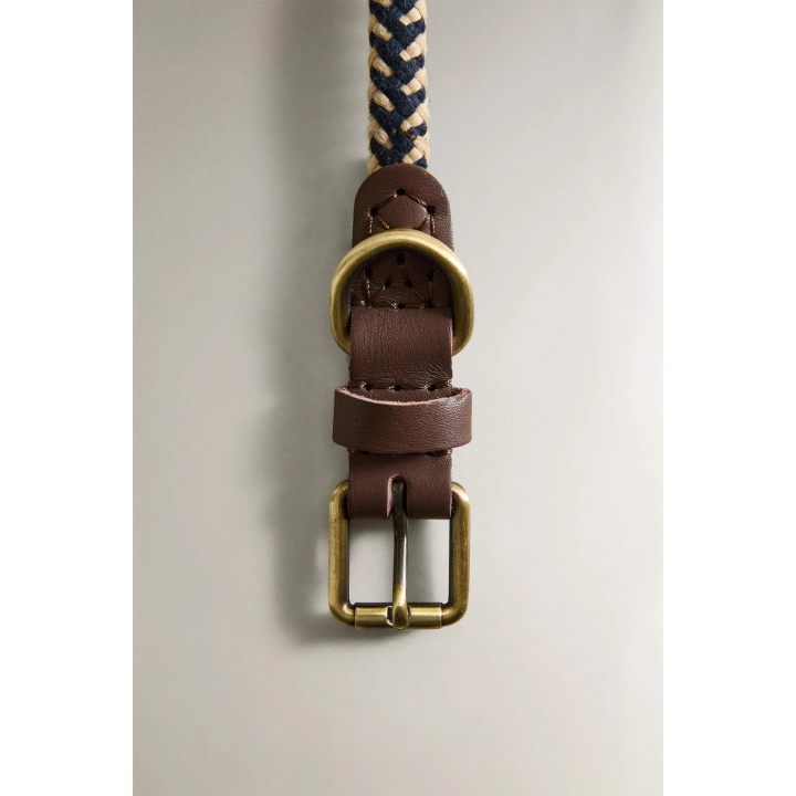 Ошейник для собак из цветной шнурки