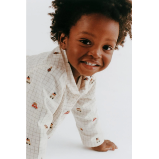 РУБАШКА В КЛЕТКУ С ВЫШИВКОЙ