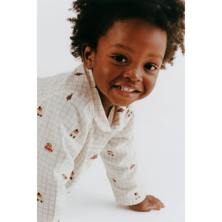 РУБАШКА В КЛЕТКУ С ВЫШИВКОЙ