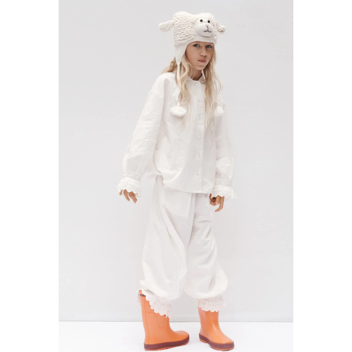 Рубашка пижамного кроя с вышивкой limited edition