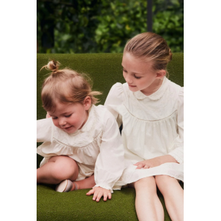 Рубашка и шорты ограниченного выпуска из поплина с вышитыми цветами на 1 месяц - 3 года