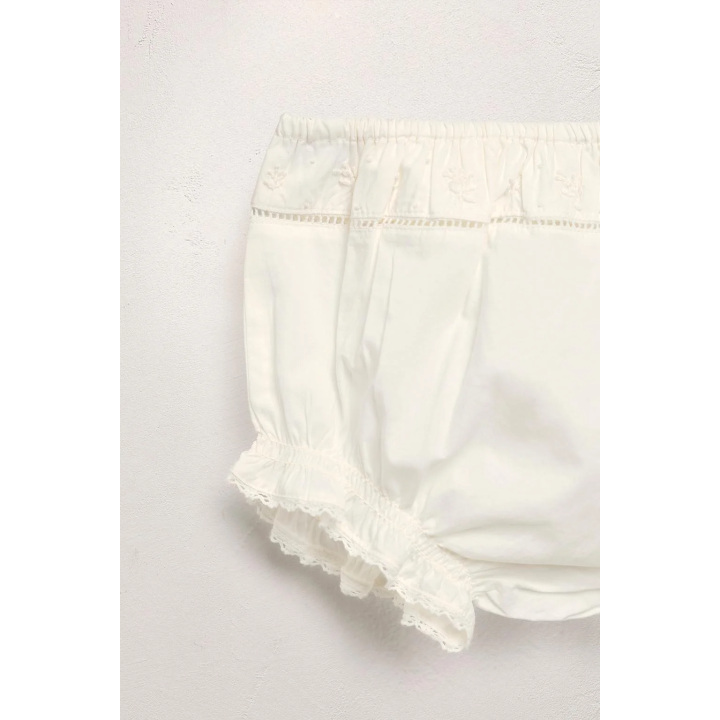 Рубашка и шорты ограниченного выпуска из поплина с вышитыми цветами на 1 месяц - 3 года