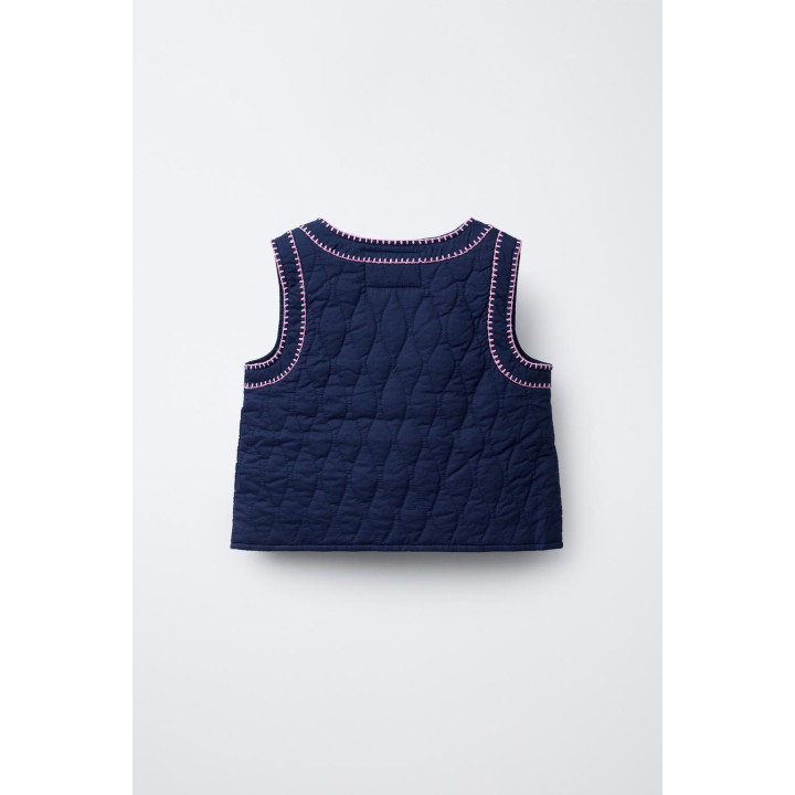 ЖИЛЕТ С ВЫШИВКОЙ «ТЮЛЬПАНЫ»