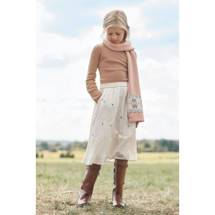 Юбка-миди с цветочной вышивкой limited edition