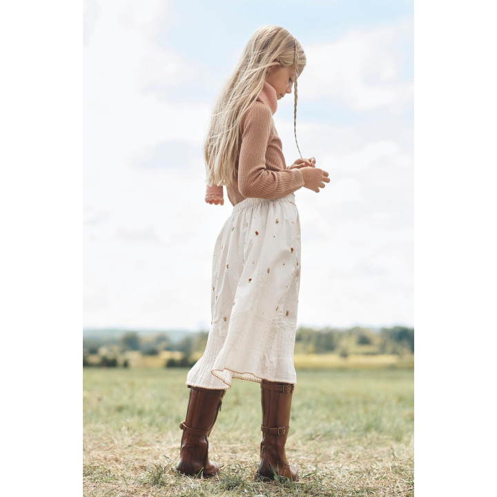 Юбка-миди с цветочной вышивкой limited edition