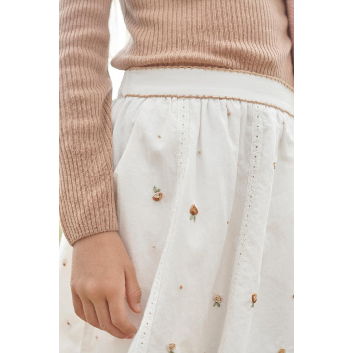 Юбка-миди с цветочной вышивкой limited edition