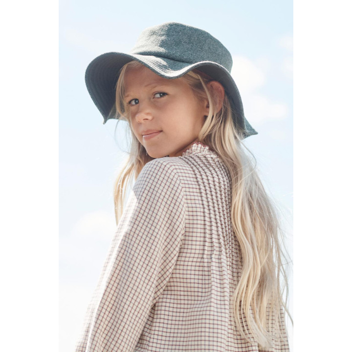 Блузка в клетку с вышивкой - ограниченной серией