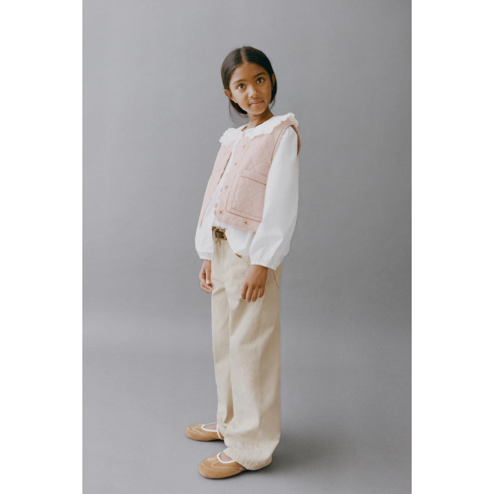 ЖИЛЕТ С ТЕКСТУРНОЙ ВЫШИВКОЙ «ЦВЕТЫ»