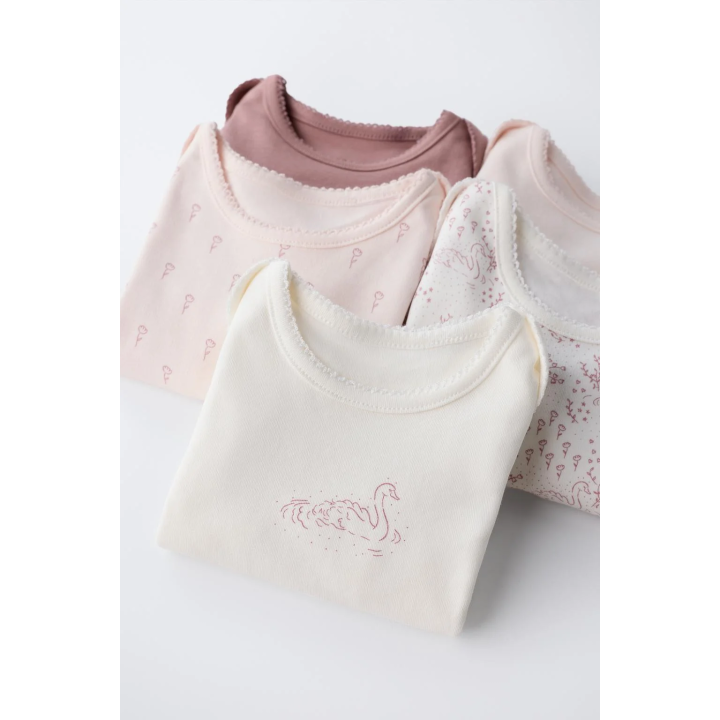 НАБОР ИЗ ПЯТИ БОДИ С ЛЕБЕДЯМИ