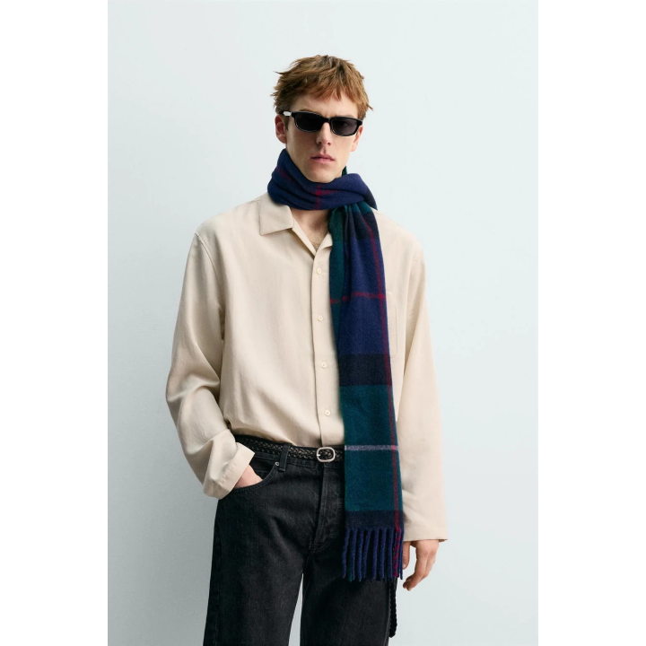 РУБАШКА ИЗ СТРУЯЩЕЙСЯ ТКАНИ СВОБОДНОГО КРОЯ AARON LEVINE X ZARA