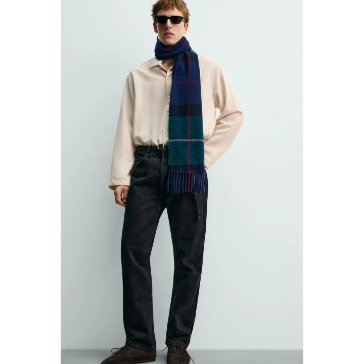 РУБАШКА ИЗ СТРУЯЩЕЙСЯ ТКАНИ СВОБОДНОГО КРОЯ AARON LEVINE X ZARA