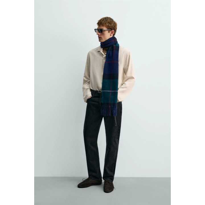 РУБАШКА ИЗ СТРУЯЩЕЙСЯ ТКАНИ СВОБОДНОГО КРОЯ AARON LEVINE X ZARA