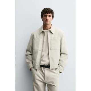 СТЕГАНАЯ КУРТКА-РУБАШКА С КАРМАНАМИ