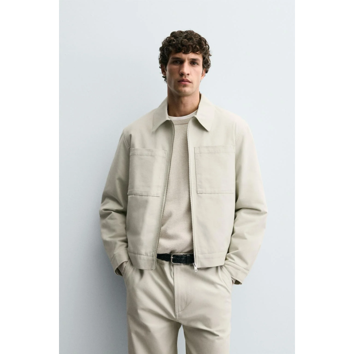 СТЕГАНАЯ КУРТКА-РУБАШКА С КАРМАНАМИ