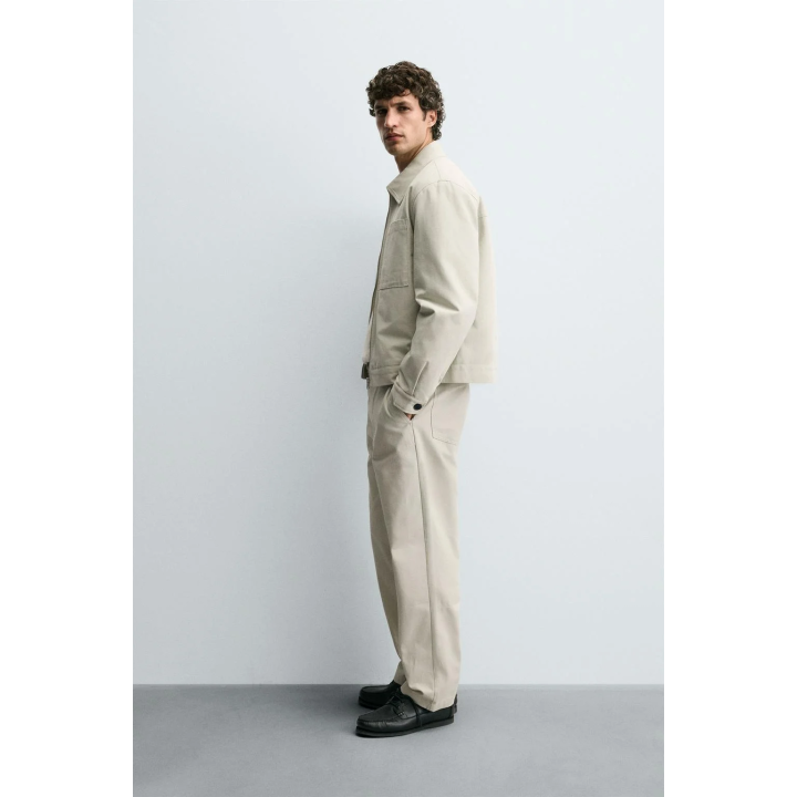 СТЕГАНАЯ КУРТКА-РУБАШКА С КАРМАНАМИ