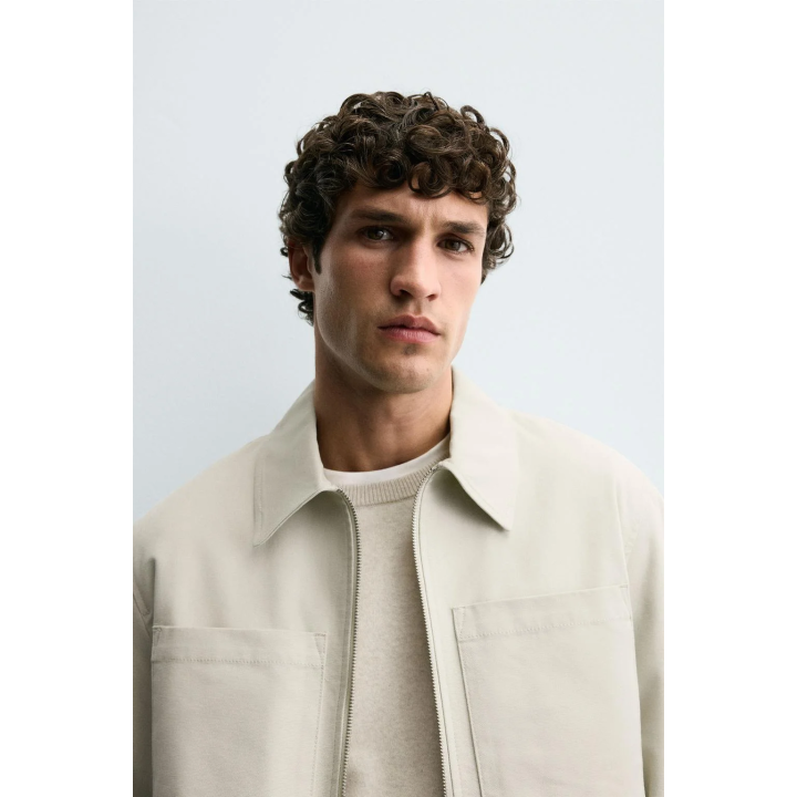 СТЕГАНАЯ КУРТКА-РУБАШКА С КАРМАНАМИ