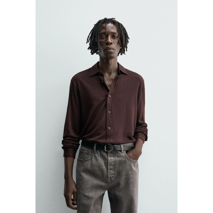 РУБАШКА JACQUARD С ТЕКСТУРОЙ