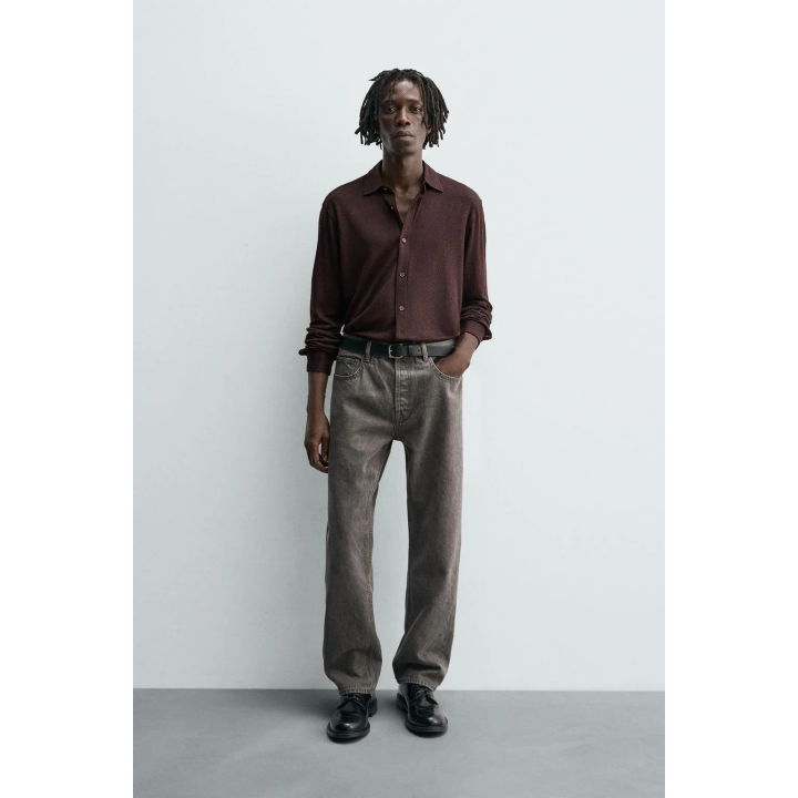 РУБАШКА JACQUARD С ТЕКСТУРОЙ