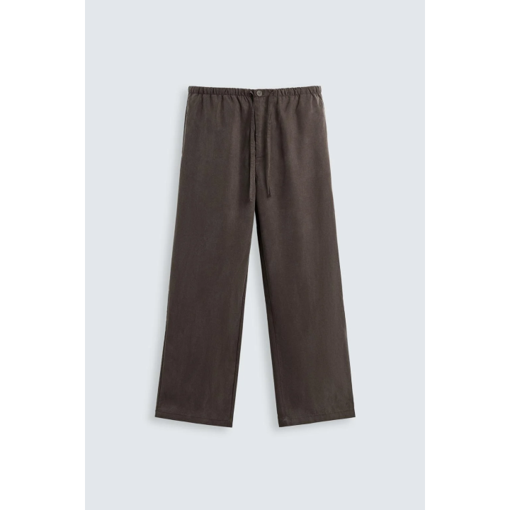 БРЮКИ RELAXED FIT ИЗ СТРУЯЩЕЙСЯ ТКАНИ