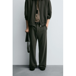 БРЮКИ RELAXED FIT ИЗ СТРУЯЩЕЙСЯ ТКАНИ