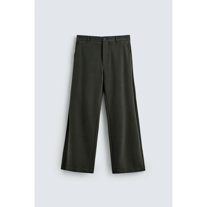 БРЮКИ RELAXED FIT ИЗ СТРУЯЩЕЙСЯ ТКАНИ