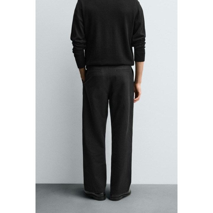 БРЮКИ СО СКЛАДКАМИ ИЗ ХЛОПКА И ЛИОЦЕЛЛА