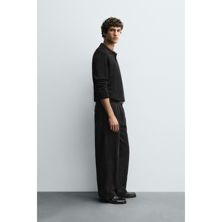 БРЮКИ СО СКЛАДКАМИ ИЗ ХЛОПКА И ЛИОЦЕЛЛА