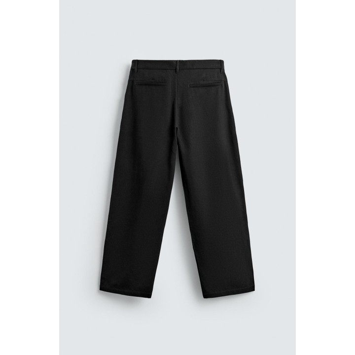 БРЮКИ СО СКЛАДКАМИ ИЗ ХЛОПКА И ЛИОЦЕЛЛА