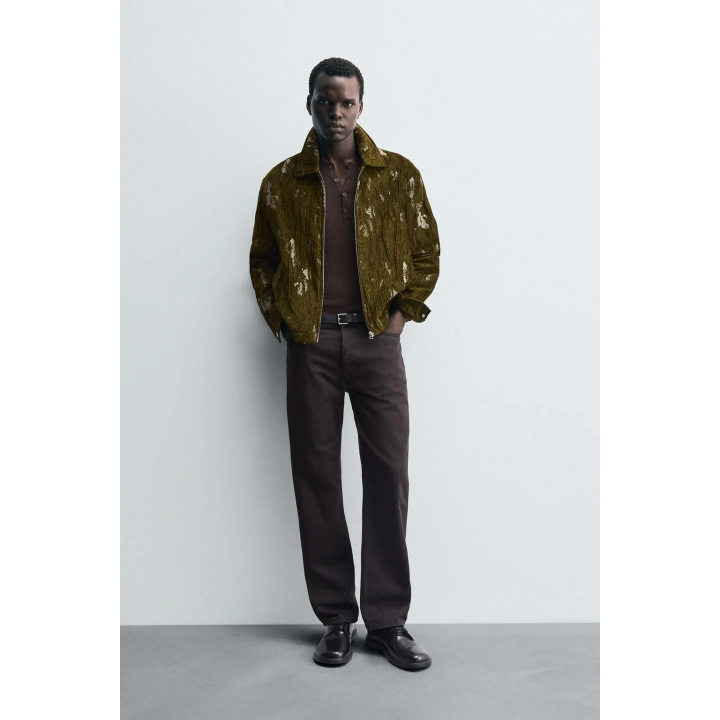 ЖАККАРДОВАЯ КУРТКА С РЕЛЬЕФНЫМ УЗОРОМ