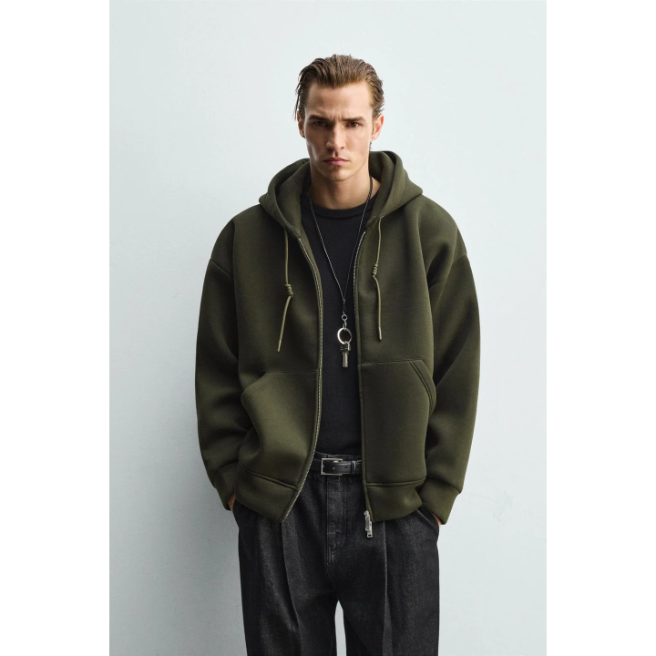 Толстовка с эффектом неопрена